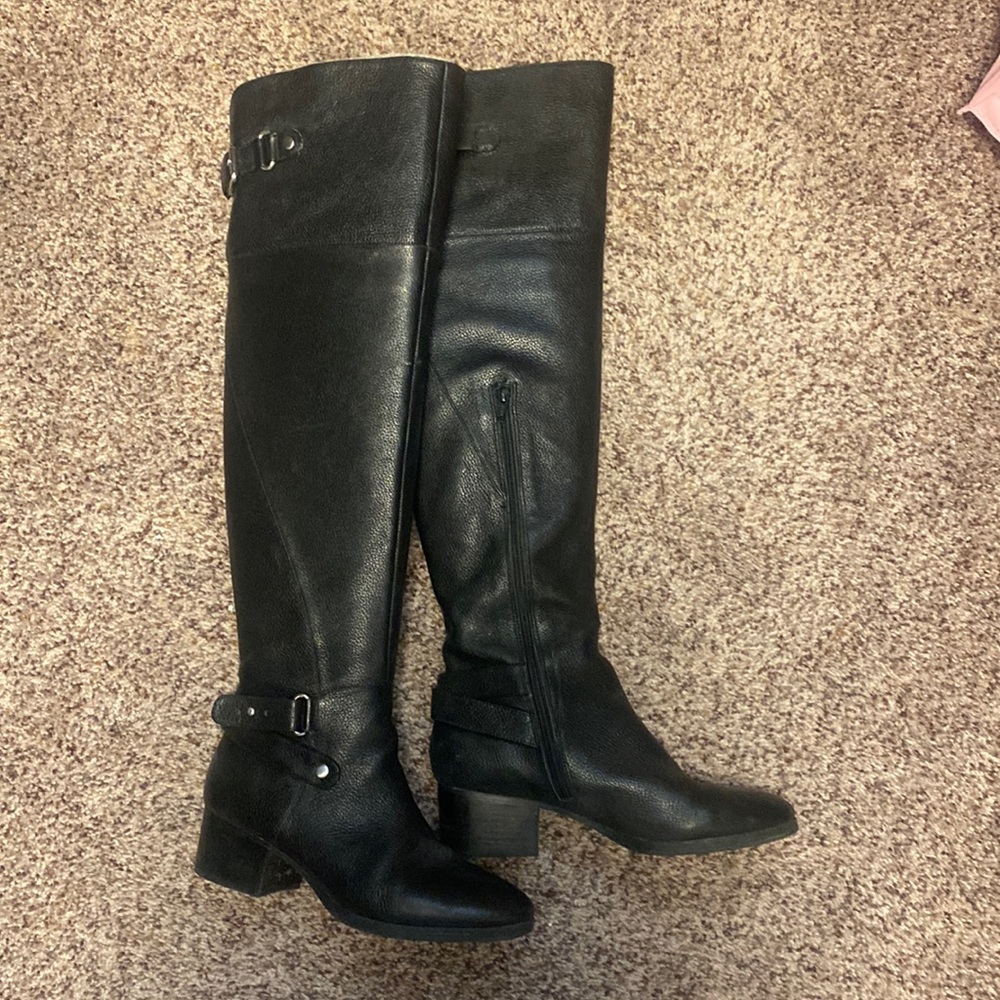 Nine West Black Over The Knee Boot